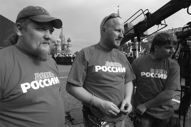 Технический персонал Орион-арт на Красной площади